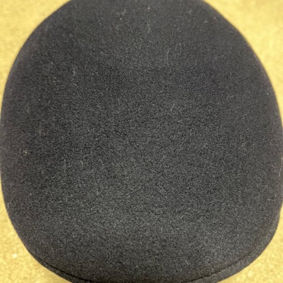 VTG Kangol Carimac Black Wool Newsboy Hat Cap Made in England Lg - Picture 10 of 12